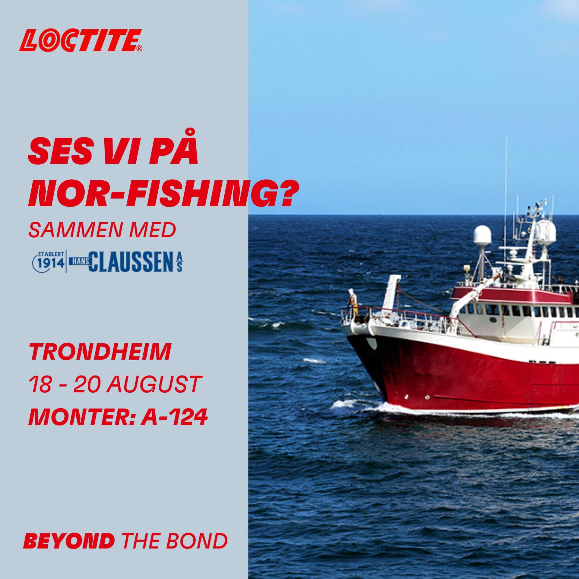 Annonse for vår stand på Nord-Fishing